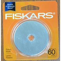 FISKARS 60mm Rotary Cutter BLADE, Razor Edge, Fits Most Brands