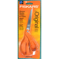 Fiskars Dressmaker Shears, No. 8, Ergonomic Bent Handle Scissors