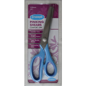 Triumph Pinking Shears 230mm, 9", Comfort Grip Pinking Scissors