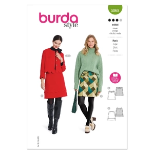 Misses' Skirt Burda Style Sewing Pattern 5868