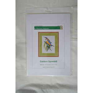 Counted Cross Stitch, Australian Birds, Eastern Spinebill, 10.70 x 14.33cm