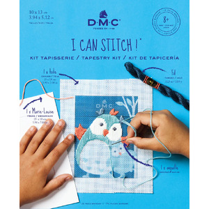 DMC I Can Stitch FILOU THE OWL Long Stitch Kit, 10cm x 13cm C302K