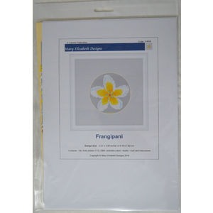 Counted Cross Stitch, Mini Florals, Frangipani, 8.16 x 7.62cm