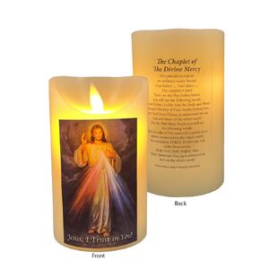 LED Wax Vanilla Scented Candle - Devine Mercy