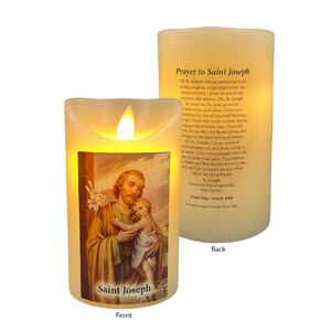 LED Wax Vanilla Scented Candle - Saint Joseph