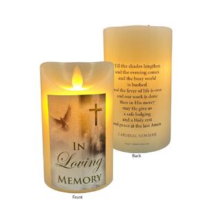 LED Wax Vanilla Scented Candle - In Loving Memory