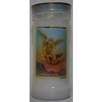 SAINT MICHAEL Devotional Candle, 70 Hour Burn Time, 60 x 140mm, includes Prayer