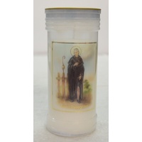 Saint Peregrine Devotional Candle, 70 Hour, 60 x 140mm
