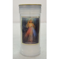 DEVINE MERCY Devotional Candle, 70 Hour Burn Time, 60 x 140mm