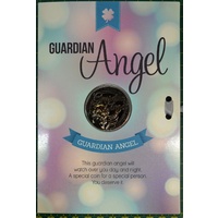 Guardian Angel Card &amp; Lucky Coin, 115 x 170mm, Luck Coin 35mm, A Beautiful Gift
