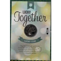 Lucky Together, Card &amp; Lucky Coin, 115 x 170mm, Luck Coin 35mm, A Beautiful Gift