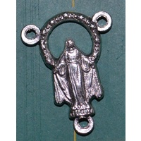 Rosary Centre Piece, Miraculous, Silver Tone 19 x 16mm