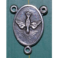 Rosary Centre Piece, Holy Spirit, Silver Tone 20 x 15mm 