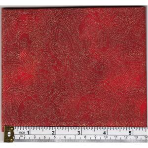 Christmas Fat Quarter 006, Approx 50cm x 52cm, Cotton Metallic Print Fabric