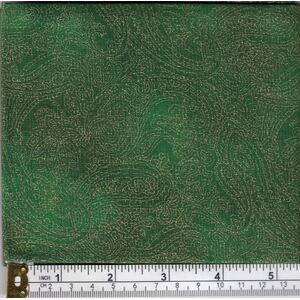 Christmas Fat Quarter 031, Approx 50cm x 52cm, Cotton Metallic Print Fabric
