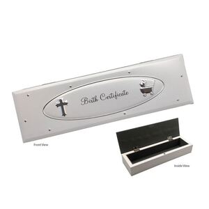 Birth Certificate Box, Approx. 235mm Long, Beautiful Item
