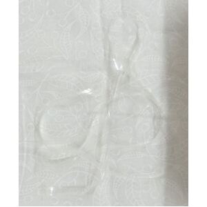 Hemline Ribbed Non Roll Woven Elastic. White. (1/2 inch) 12mm x 2m