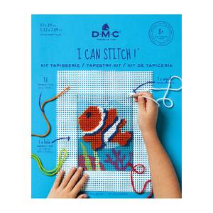 DMC I Can Stitch THE CLOWN Tapestry Kit, 13cm x 18cm CO6N88K
