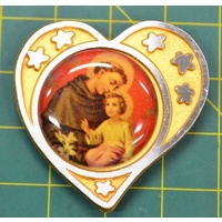SAINT ANTHONY, Magnetic Car Plaque Or Memo Holder, Beautiful Item
