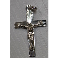 Sterling Silver Crucifix 30mm x 20mm, Boxed, Hallmarked 925, Argento