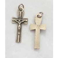 Crucifix 44mm Silver Tone Metal Crucifix Pendant Quality Made in Italy, Cross