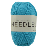 Needles Acrylic Knitting Yarn 8 Ply, 100g Ball, HOT BLUE
