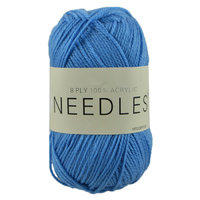 Needles Acrylic Knitting Yarn 8 Ply, 100g Ball, WEDGEWOOD