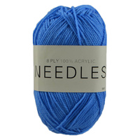 Needles Acrylic Knitting Yarn 8 Ply, 100g Ball, SKY BLUE
