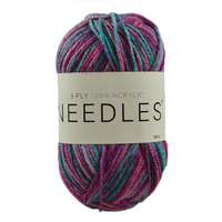 Needles Acrylic Knitting Yarn 8 Ply, 100g Ball, MULTI MINX