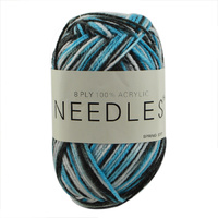Needles Acrylic Knitting Yarn 8 Ply, 100g Ball, MULTI SPRING STEP