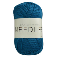 Needles Acrylic Knitting Yarn 8 Ply, 100g Ball, COBALT