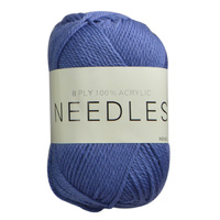 Needles Acrylic Knitting Yarn 8 Ply, 100g Ball, INDIGO