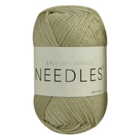 Needles Acrylic Knitting Yarn 8 Ply, 100g Ball, DRIFTWOOD