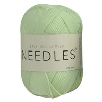 Needles Acrylic Knitting Yarn 8 Ply, 100g Ball, ICED MINT