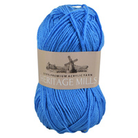 Heritage mills Supersoft Acrylic Knitting Yarn 8ply, 100g Ball, SKY BLUE 