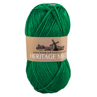 Heritage mills Supersoft Acrylic Knitting Yarn 8ply, 100g Ball, LEAF GREEN 