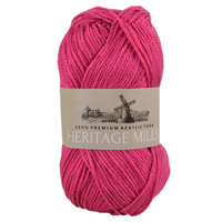 Heritage mills Supersoft Acrylic Knitting Yarn 8ply, 100g Ball, ROSE PINK 