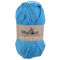Heritage mills Supersoft Acrylic Knitting Yarn 8ply, 100g Ball,  JUST BLUE 
