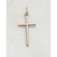 Cross, 25mm Metal Silver Tone Pendant, Quality, Made in Italy