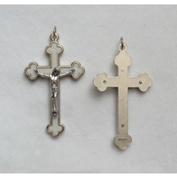Crucifix, 60mm Luminous Backed, Metal Crucifix Pendant, Quality Made in Italy