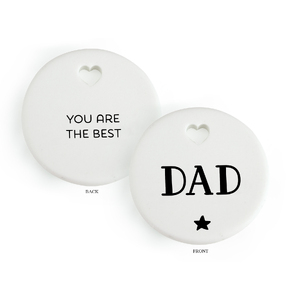 DAD Heartfelt Ceramic Token, 35mm Diameter