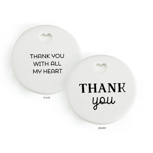 SAFE TRAVEL Heartfelt Ceramic Token, 35mm Diameter
