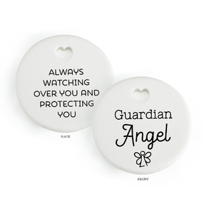 GUARDIAN ANGEL Heartfelt Ceramic Token, 35mm Diameter