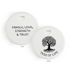 TREE OF LIFE Heartfelt Ceramic Token, 35mm Diameter