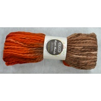 Crucci Hippie Hanks Knitting Yarn 100% Pure Wool 18 Ply, 100g Hanks #230 ORANGES