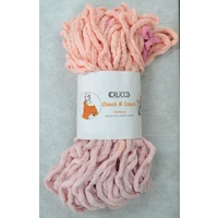 Crucci Slouch &amp; Couch #153 PINK, Knitting Yarn Polyester Chenille 20 Ply 100g Hank