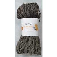 Crucci Slouch & Couch #156 GREYS, Knitting Yarn Polyester Chenille 20 Ply 100g Hank