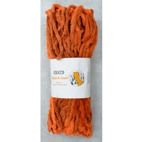 Crucci Slouch &amp; Couch #159 ORANGES, Knitting Yarn Polyester Chenille 20 Ply 100g Hank