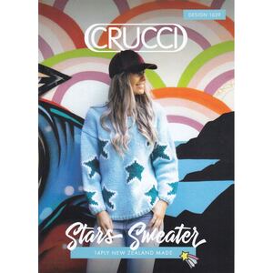 Stars Sweater Crucci Knitting Pattern 1629 for 14 Ply Yarns
