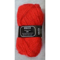 Crucci Aquarius Knitting Yarn, 50% Acrylic 50% Nylon, 100g Ball #105 RED ORANGE